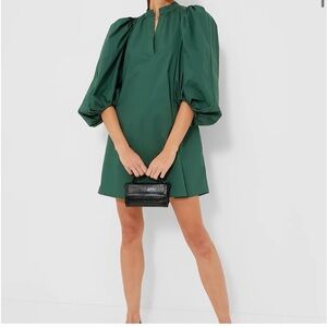 Pomander Place (Tuckernuck) Green Puff Sleeve Dress